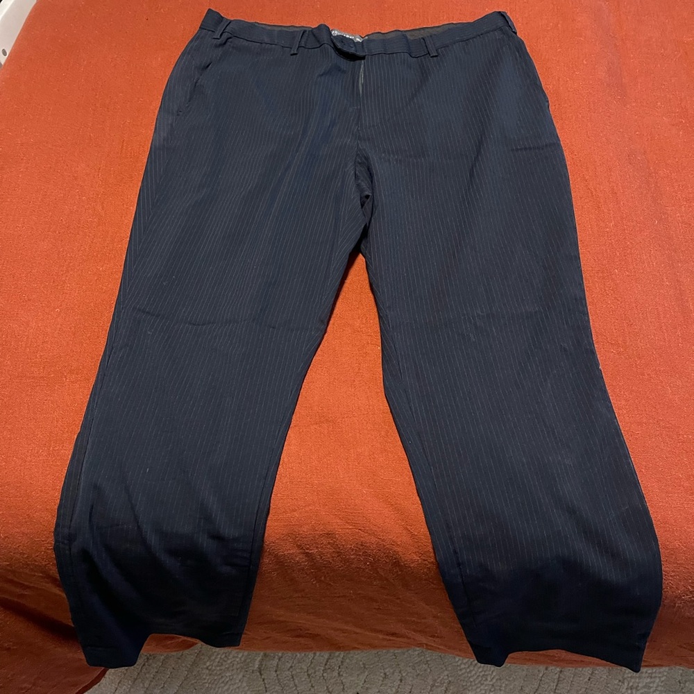 Mens pinstriped dress pants